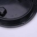 Black ABS Plastic 4" Marine Boat RV Deck Plate Replacement Parts