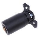 7 Way Pin Round RV Style Trailer Light Plug Connector Replacement End Bla-OZ