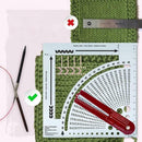 Knitting Gauge Converter Knitting Calculator Counting Frame New