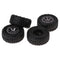 4Pcs/Set 73mm Rubber Wheel Tire Tyres for WPL Military Truck RC Car Upgrade Part