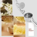 Stainless Steel Garlic Press Crusher Ginger Squeezer Mincer Kitchen Cooking Tool