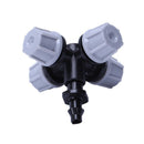 4X(Greenhouse Humidifier Plant Misting Cross Atomizing Nozzle Sprinkler TeeU5E5)