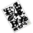 Removable Black Cats Vinyl Wall Art Stickers / Wall Decals / Wall Graphics