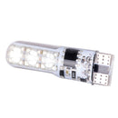 2x T10 6SMD 5050 RGB LED Car Wedge Side Light Reading Lamp Bulb & Remote Contrâ„–[