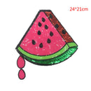 watermelon sequins patch sew on patch for diy clothing applique badge stickersJR