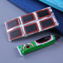 48pcs Bike Tire Bicycle Kit Patches + 1pc Repair Glue Tyre Tube Rubber
