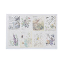 Hand-Painted Flower Plants Decorative Adhesive Stickers DIY Decor Diary Stick 3C