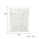Fillings Pearls Bead Decoration for Makeup Brush Bucket Storage Box (White) A