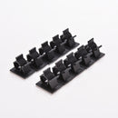10x Cable Clips Adhesive Cord Management Organizer Wire Holder Clamp Black liau