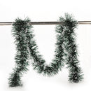 2M Long Dark Green & White Tinsel Christmas Decorations Tree Fashion Decor LJAU