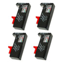 4 Pack Battery Tester, BT-168 Universal Battery Checker for AA/AAA/C/D / 9V