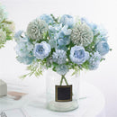 2 Pieces 7 Head Artificial Peony Hand Flower Bouquet for Home Garden Wedding