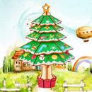 Multi-function Kid Christmas Tree DIY Wooden Educational Toys DIY Kit Home Decor