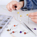 24 Grid Jewelry Accessories Combination Set Closed Ring Lobster Buckle Wine