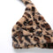 Leopard Halter Vest Women V-neck Bra Tank Sleeveless Crop Tops (Brown M)