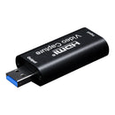 Mini USB 3.0 HDMI Capture Card Video Recorder Box for Camera Live Streaming