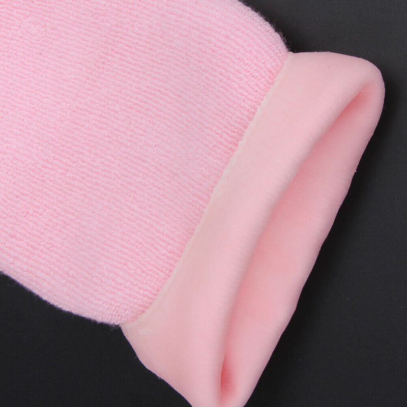 1 Pair Pink Moisturize Soften Repair Cracked Skin Treatment Gel Spa Socks A