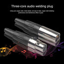 3 Pin Male + Female XLR Mini Connectors Small XLR Mic Audio Plugs for Microphone
