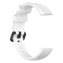 Silicone Wrist Strap Band w/Steel Buckle for Huawei Honor Band 5/4 (White) A