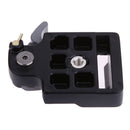 Black Camera 323 Quick Release Adapter with Manfrotto 200PL-14 Compat Plate