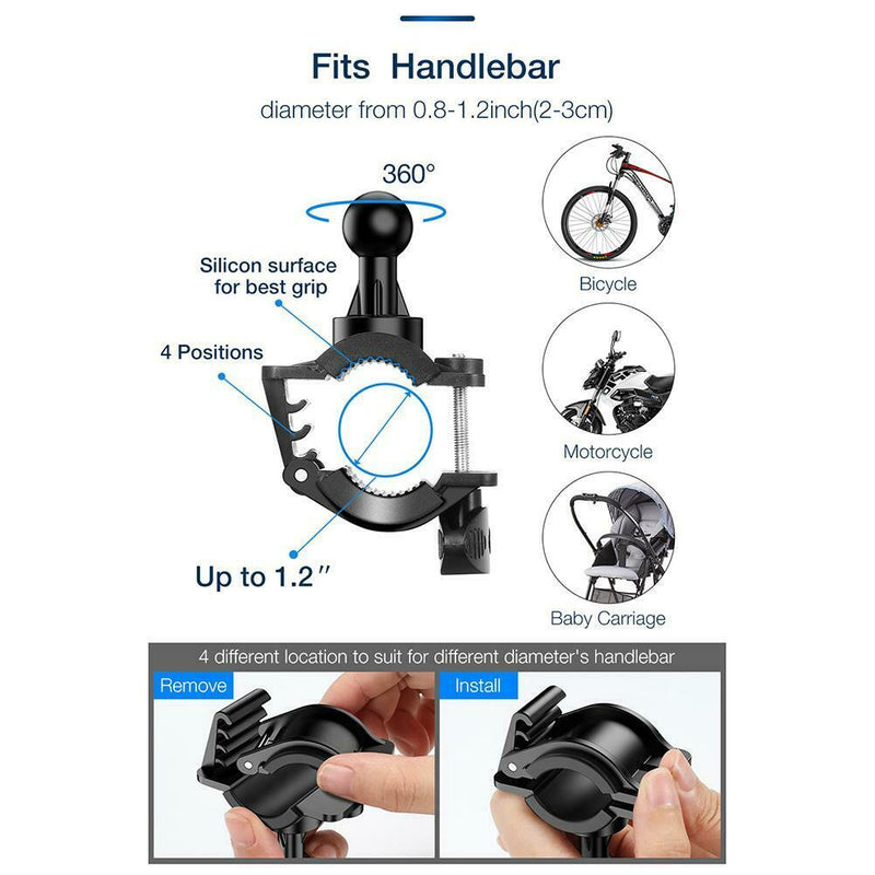 Rack Smartphone Bicycle Bracket Strap Bike Phone Holder MTB Motorcycle Stand