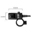 Dual USB 9-90V Waterproof Motorbike Handlebar Charger Adapter Power SupplyB Hn