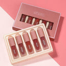5PCS/Set Matte Liquid Lipstick Long Lasting Waterproof Lip Gloss Glaze  Fav B3O2