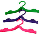Easy Portable Folding Plastic Clothing Coat Hanger Drying Rack Hook IO LJ