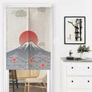Door Noren Curtains Kitchen Short Cotton Linen Tapestry Sunrise 85x150cm