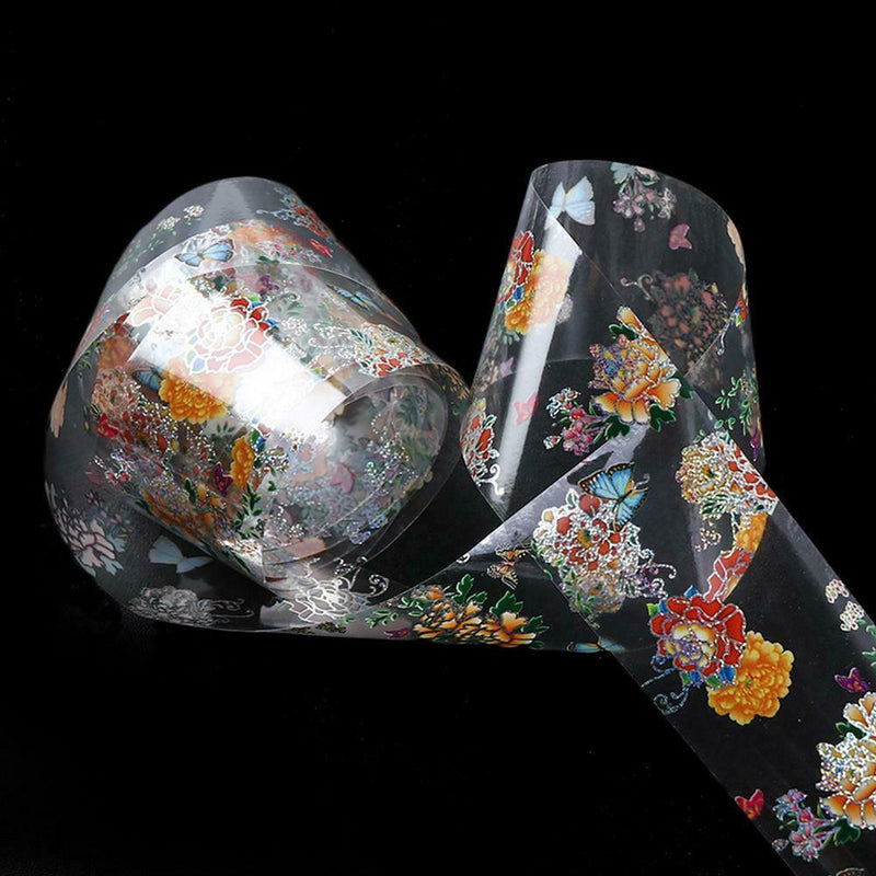 Flower Transfer Manicure Decor Nail Foil Nail Art DIY Stickers Holographic  Top