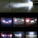 4X White 1156 BA15S 9SMD LED Backup Reverse Turn Signal Light Bulbs 1141 10