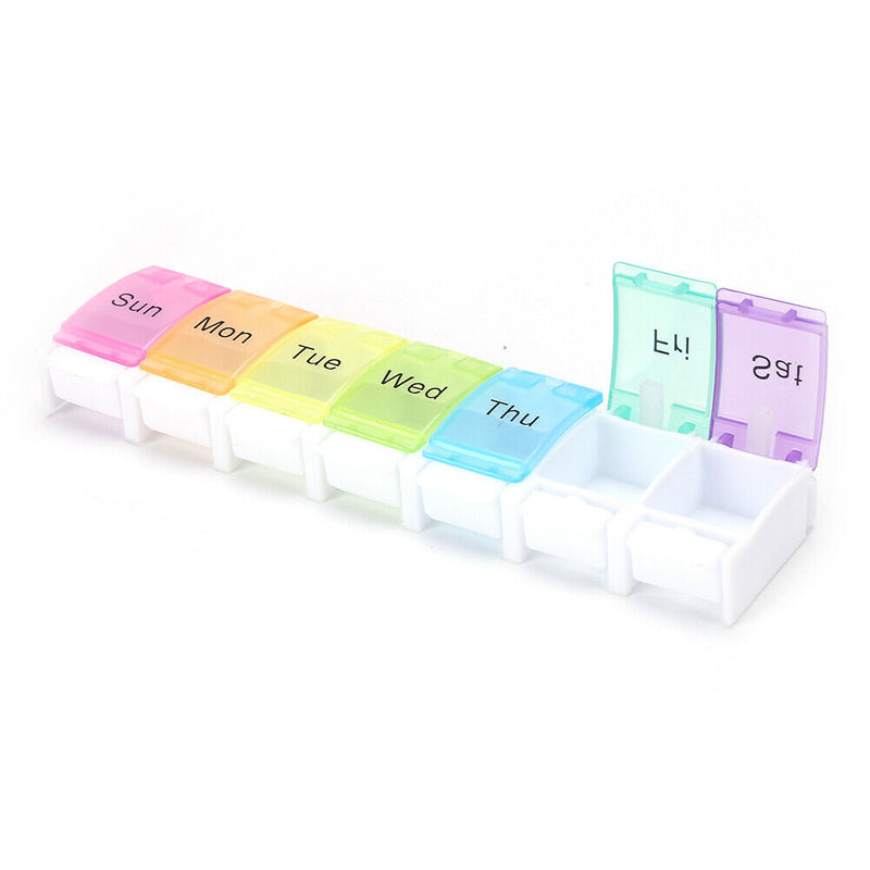 7 Days Weekly Pills Box Tablet Holder Storage Case Medicine Drug Container