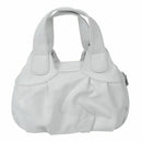 Fashion handbag Women PU leather Bag Tote Bag Handbags Satchel -Matte White X1J8
