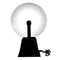 5" Glass Nebula Plasma Ball Sphere Globe Lamp Touch Motion Disco Party Light