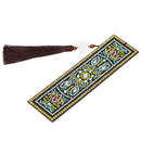 DIY Special Shaped Diamond Painting Leather Tassel Bookmark Crafts Gift (1)