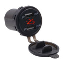 4.2A Dual USB Car Charger with Digital Voltmeter Blue LED Light 12-24V for Car