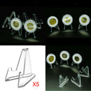 5Pcs Acrylic Coins Holder Collector Commemorative Coins Display Stands 68mm