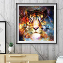 5D DIY Full Round Drill Diamond Painting Novelty Tiger Cross Stitch (B1103) A