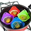 Silicone Egg Poacher Cook Poach Pods Kitchen Cookware Poached Baking Cup  JR
