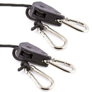 2Pcs GROW LIGHT ROPE HANGER RATCHET REFLECTOR HANGERS CL 1/8" 150lb K2M3