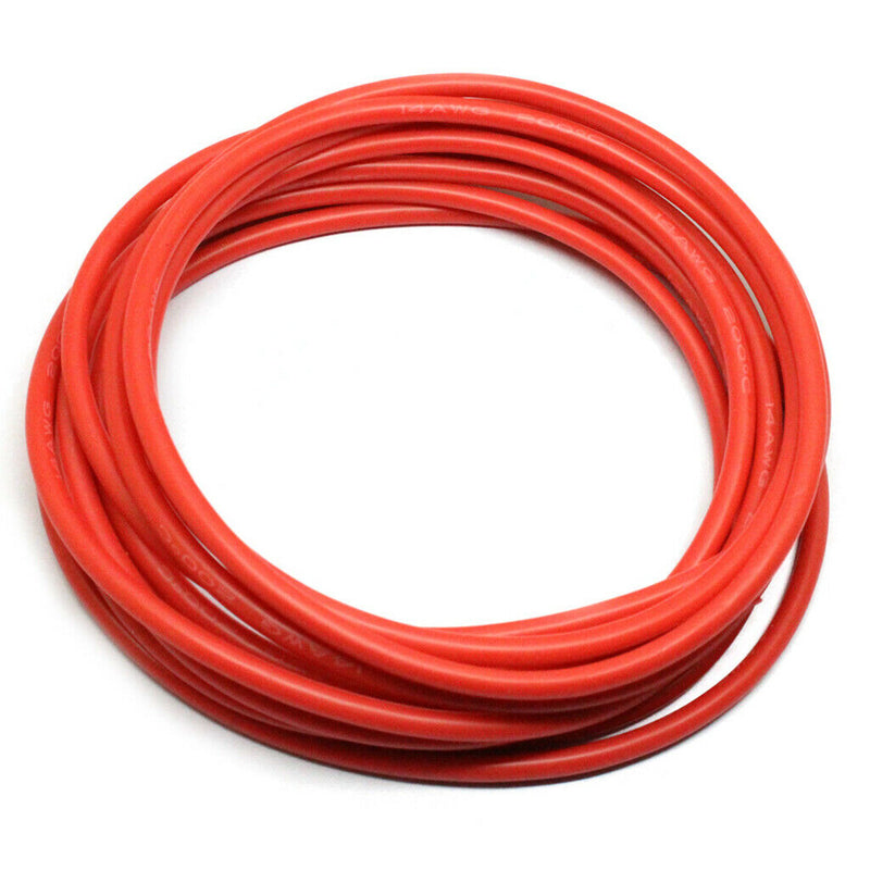 2 Roll 14AWG Super Flexible High Temperature Resistant Silicone Wire Cable