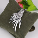 Retro Crystal Eagle Brooch Lapel Pin Men Women Shirt Suit Accessory Gift