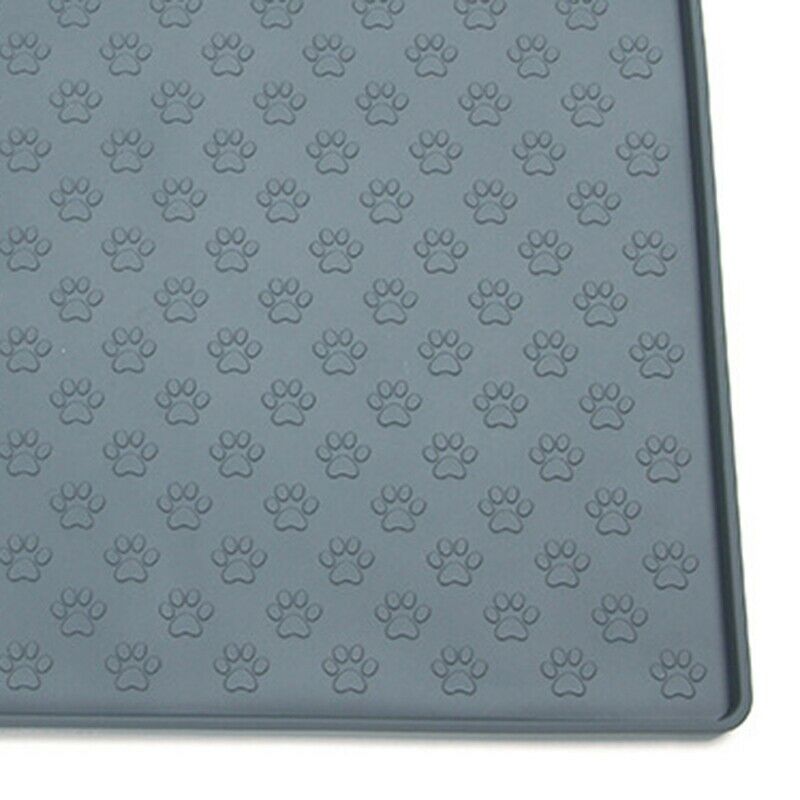 Silicone Pet Feeding Mat - Waterproof, Splash Proof Placemat Raised Edges - Y5Z6