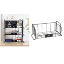 Stackable Kitchen Baskets Organiser with Handles for Vegetables and Fruits