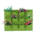 Plant Grow Bag, 12 Pockets Degradable Vertical Hanging Wall Garden Plant Gr