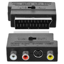 RGB Scart to Composite Phono 3RCA S-Video AV TV Audio Recorder Adapter Converter