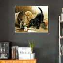 Full Drill Embroidery Dog Cross Stitch Diamond Painting Mosaic Sets (A221)