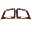 2Pcs Peach Wood Grain Front Side Air Conditioning Outlet Vent Cover Trim De