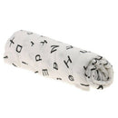Cotton Lange New born Swaddle Blanket Sleeping bag 110 cm x 110 cm- Letters B3N4