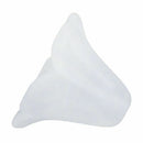 200 White Lily Flower Frosted Acrylic Beads 14x10mm